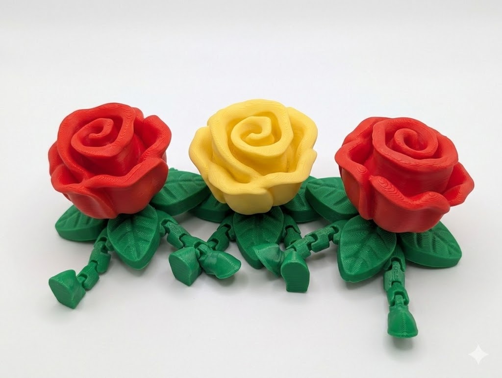 3 Розы на ножках